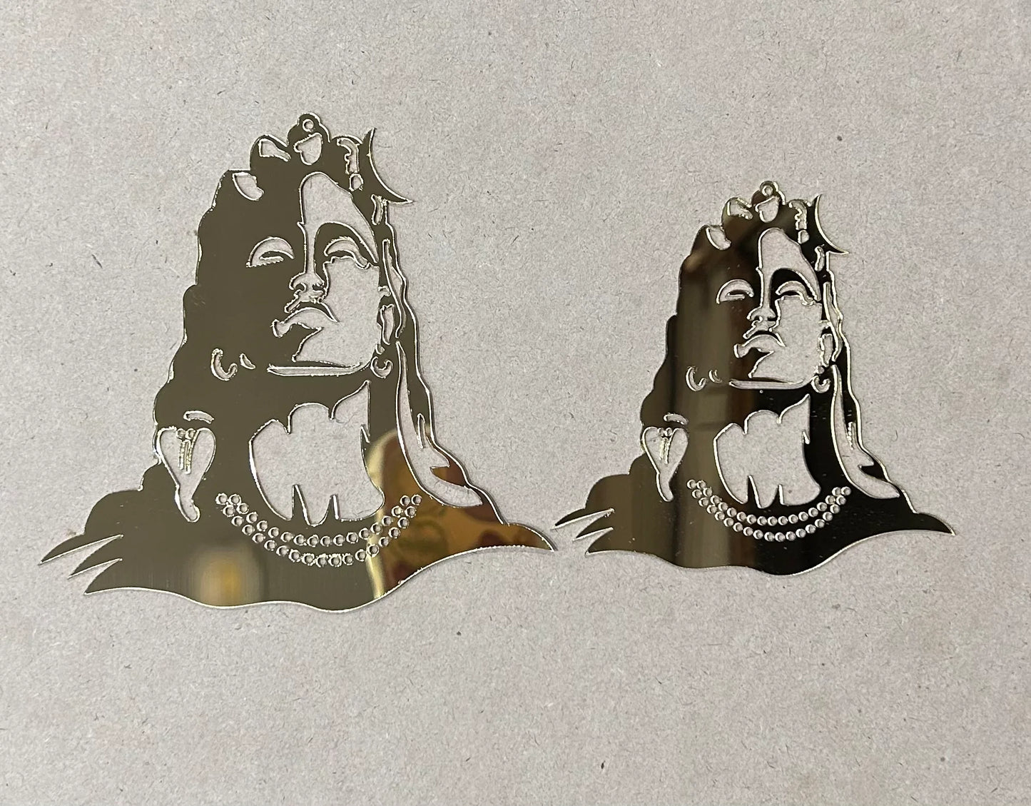 Acrylic Cutout - Adiyogi Shivji for Resin Art and Craft - 4 inch & 5 inch