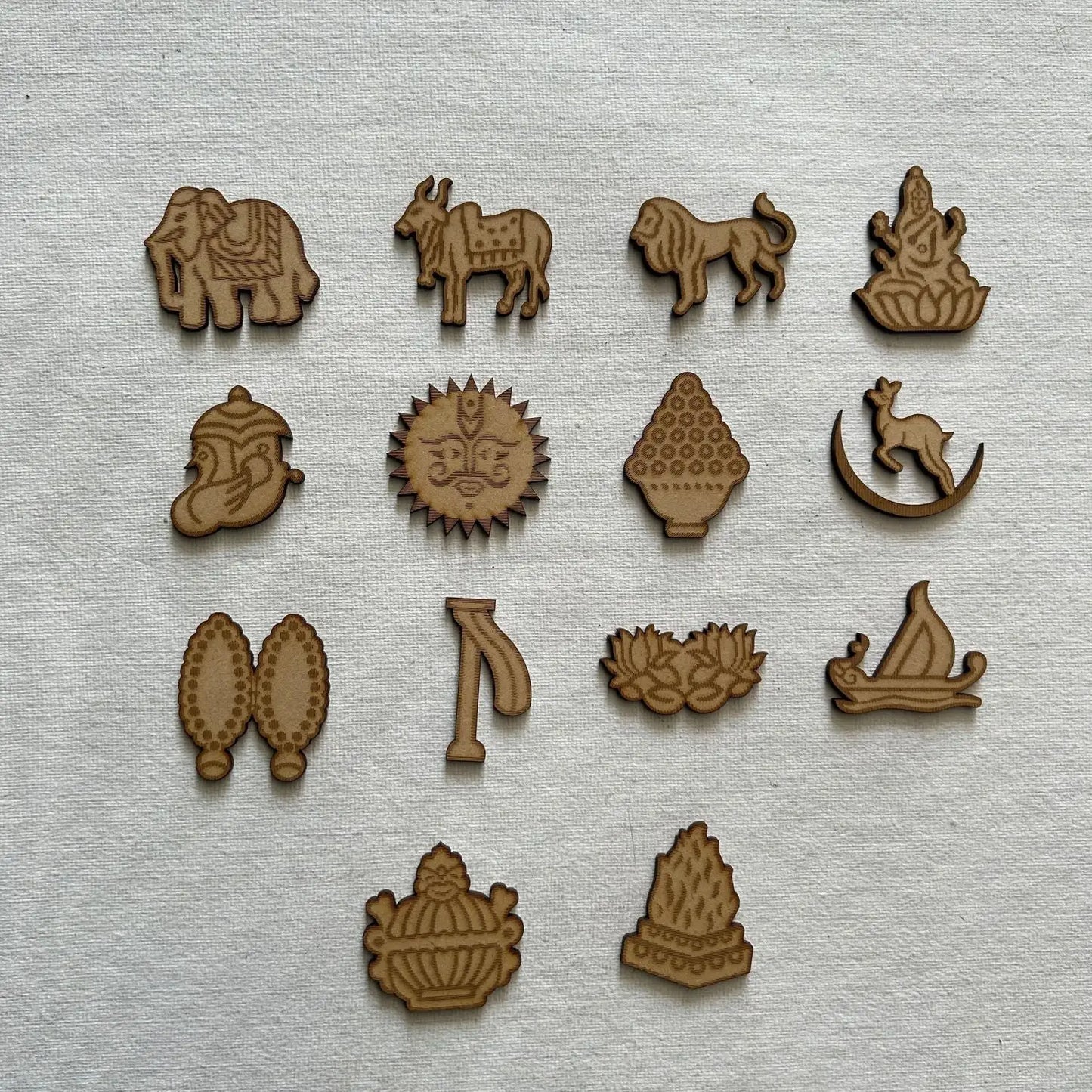 14 SWAPNA (CARVING) - MDF Cutouts for Resin Art and Craft - 2" Height