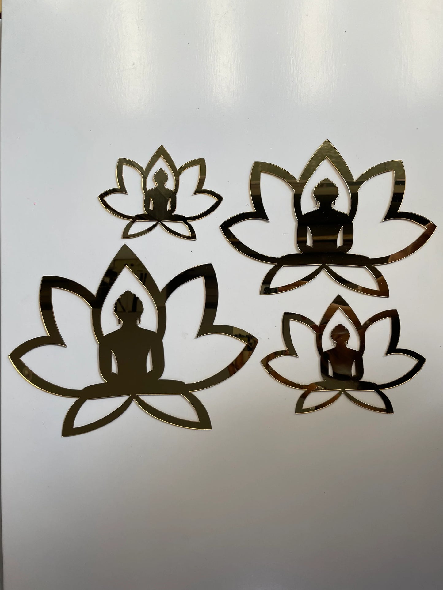 LOTUS BHAGWAN Cutout for Resin Art and Craft Projects - Gold