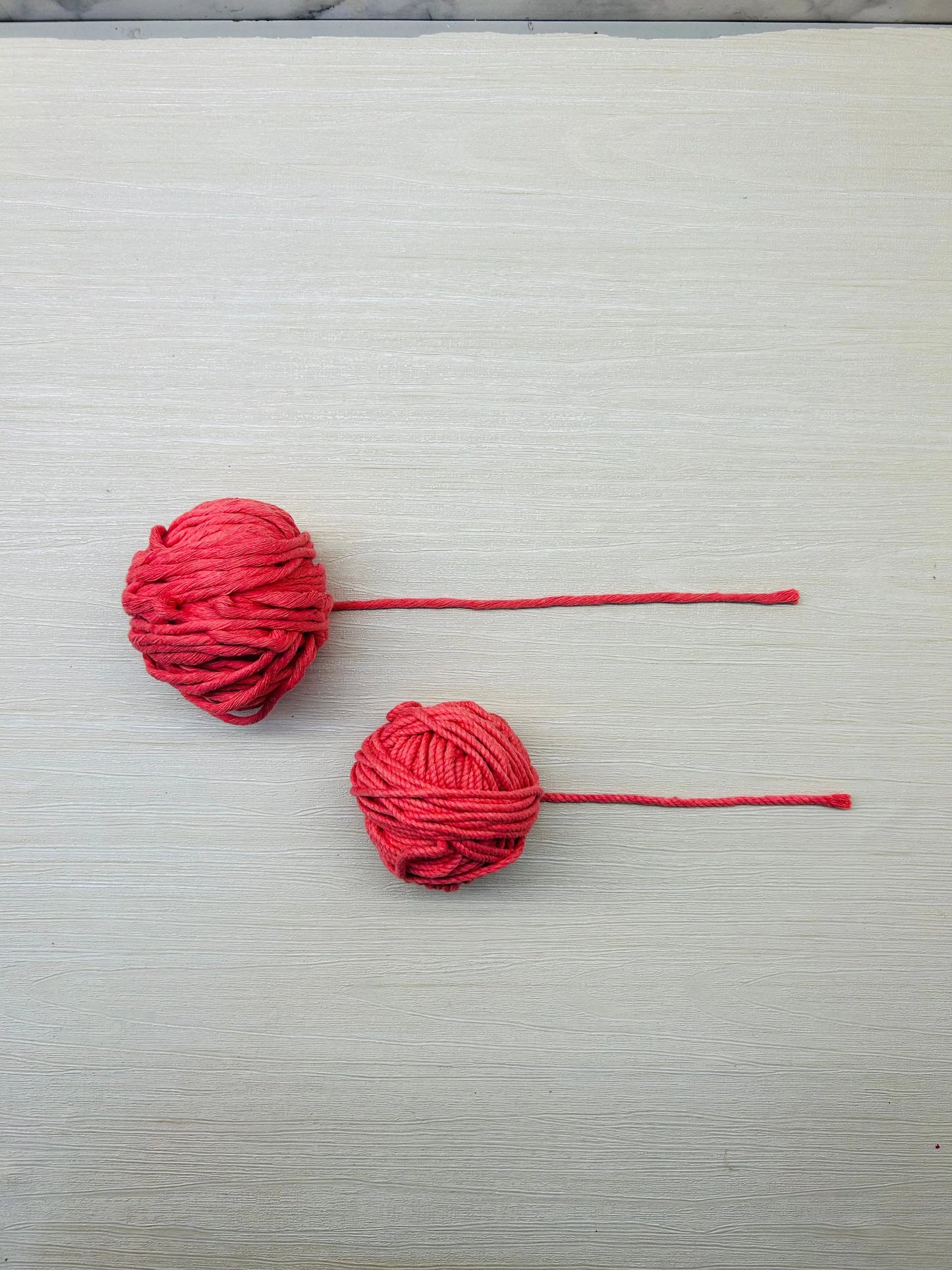 Pink Macramé Thread - Twisted and Single Style, 3mm Thickness, 90-100 Grams, Approx 25-30 Meters