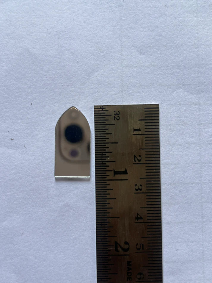 Acrylic Craft Mirror - BULLET Shape - 13MM - 60 Pieces