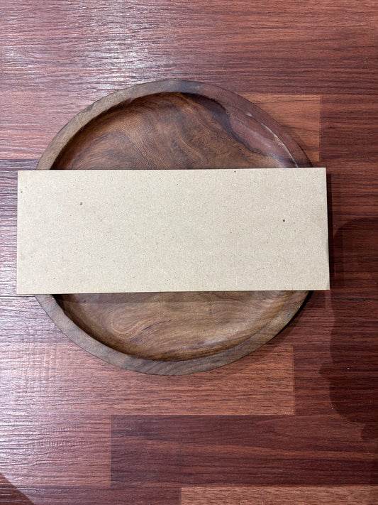 Rectangle MDF Base for Nameplate - 10x4 Inch, 4mm Thickness - Perfect for Resin Art, Decoupage, and More