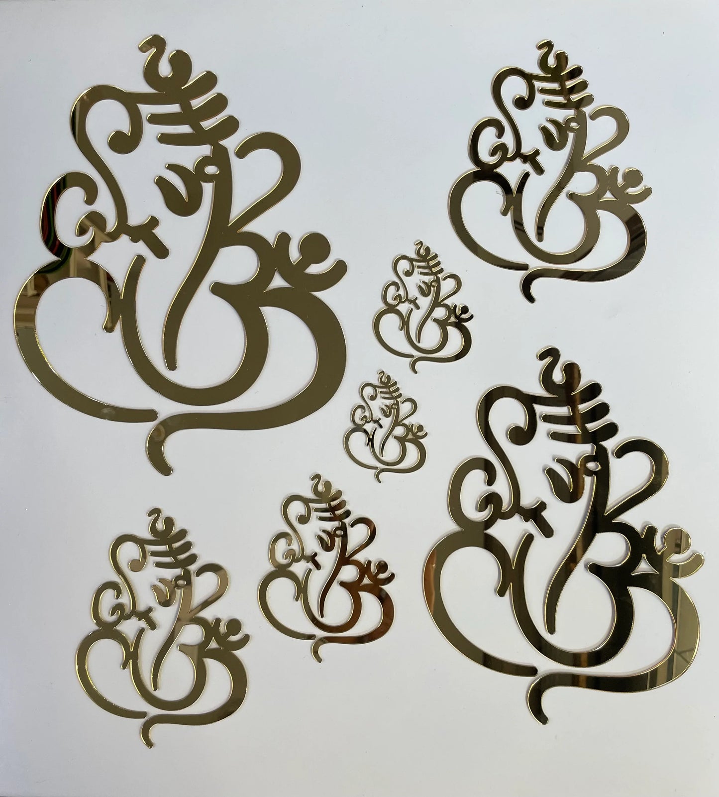 GANESHJI CUTOUT for Resin Art and Craft Projects - Gold