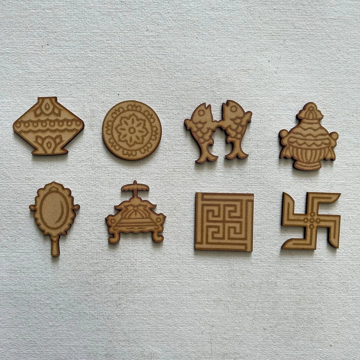 ASHTMANGAL Engraving MDF Board - 2" Height, 4mm Thickness