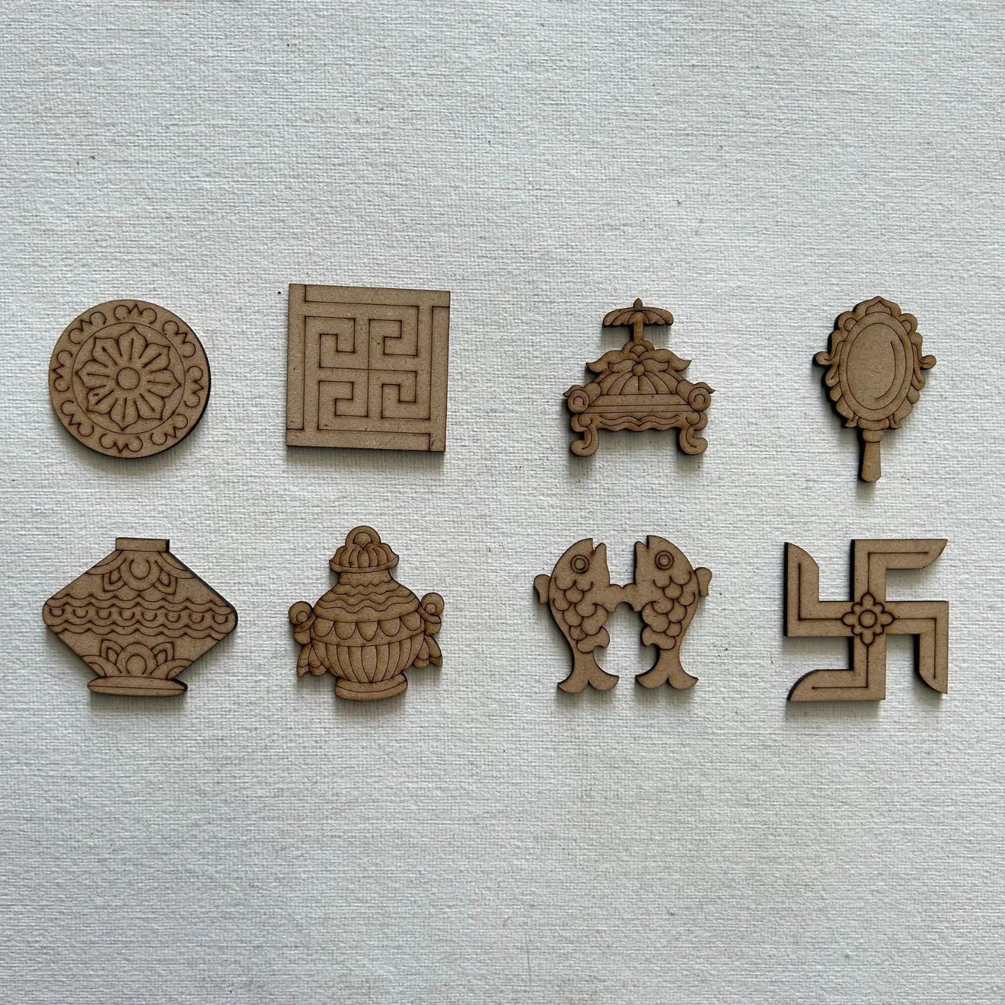 ASHTMANGAL Craving MDF Shapes for Resin Art and Craft - 2" Height