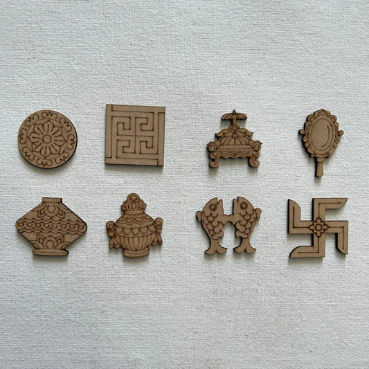 ASHTMANGAL Craving MDF Shapes for Resin Art and Craft - 2" Height