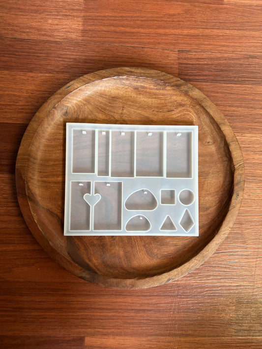 13-in-1 Pendant & Keychain Silicone Mould for Jewelry Making