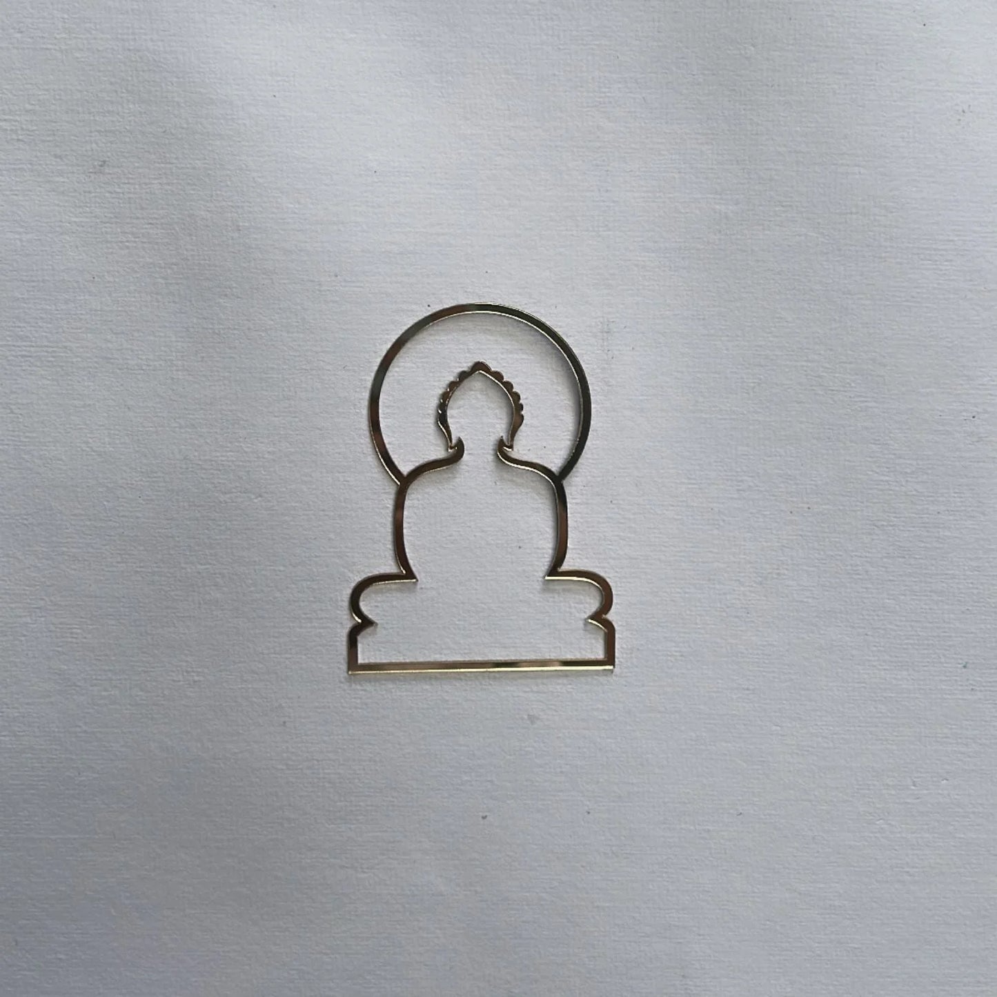 Gold Bhagwan Cutout for Resin Art - 3.5 Inch