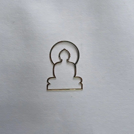 Gold Bhagwan Cutout for Resin Art - 3.5 Inch