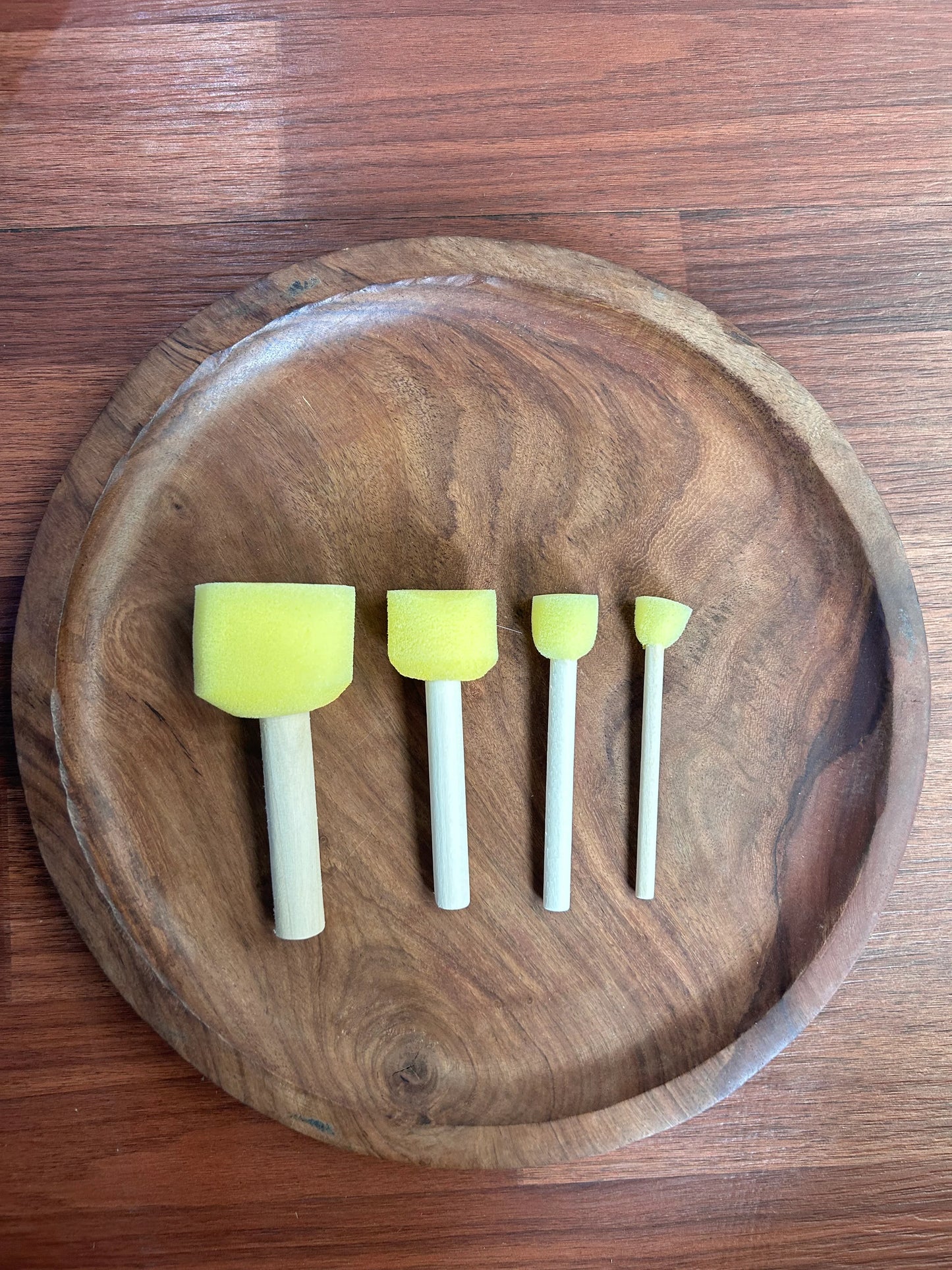 4PC Yellow Sponge Set for Resin Art and DIY Crafts