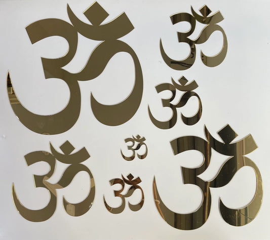 Gold OM Cutout for Resin Art and Craft Projects