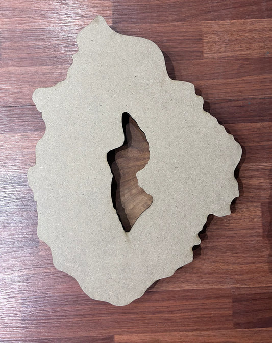 GEODE BASE for Resin Art and Craft Projects - 12x16 inch MDF