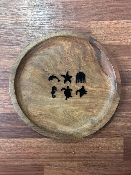 Resin Embedded Big Water Creatures for Art and Craft - 1 Packet (Contains 5pcs)