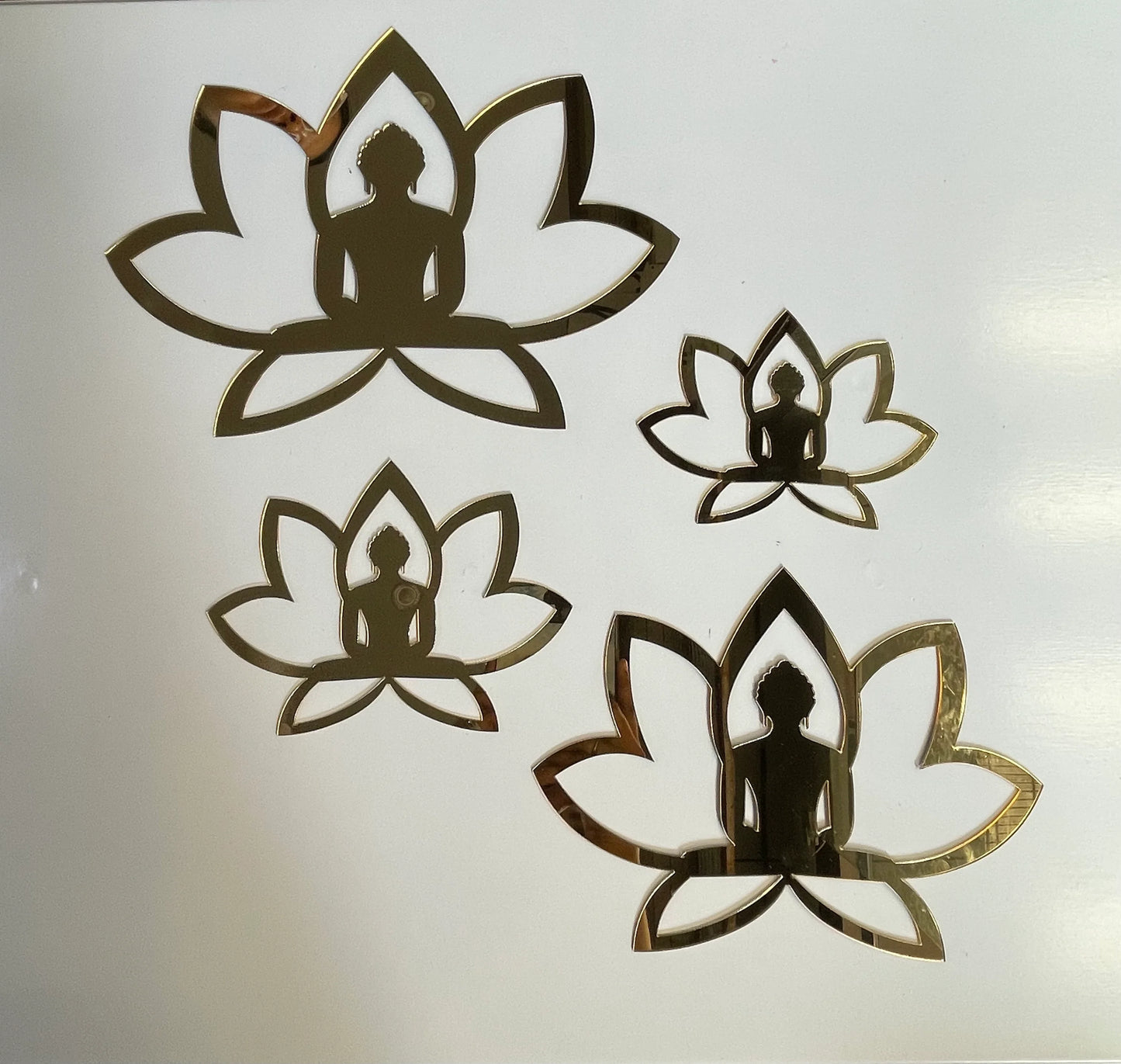 LOTUS BHAGWAN Cutout for Resin Art and Craft Projects - Gold