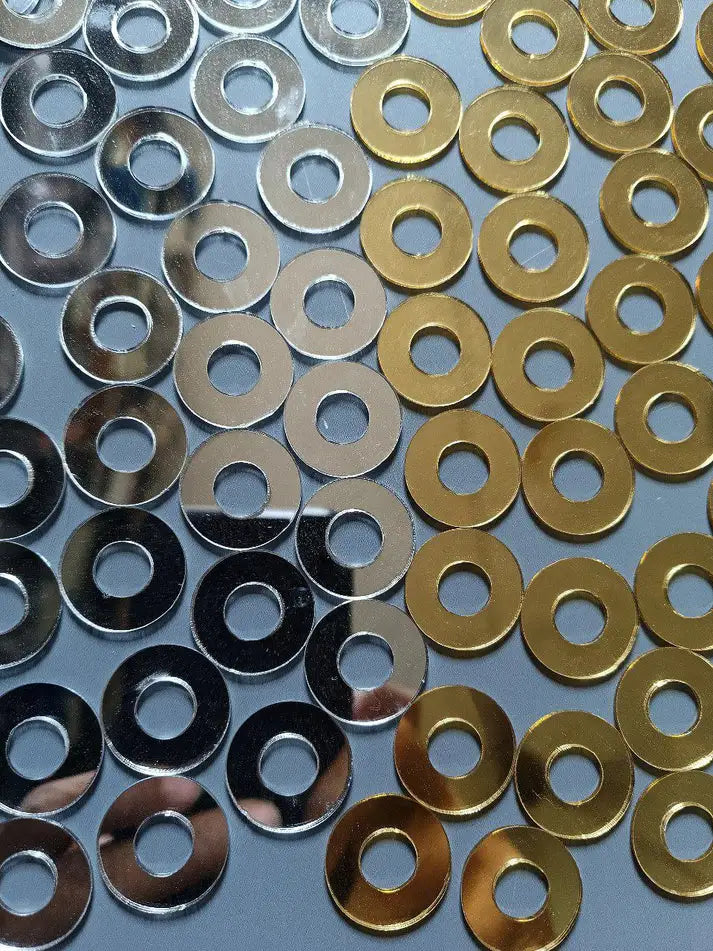 Acrylic Craft Mirror - CUT OUT CIRCLE Shape - 20MM - 59 Pieces