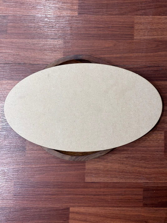 Oval MDF Base Nameplate for Resin Art and Craft Projects - 8 x 14 inch, 4mm Thick