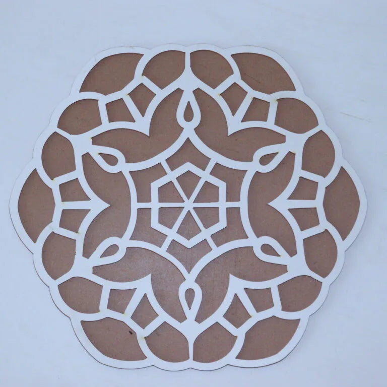 Mandala floral Design MDF Rangoli Cutouts