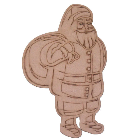 Pre-Marked MDF Santa Full Body Cutout