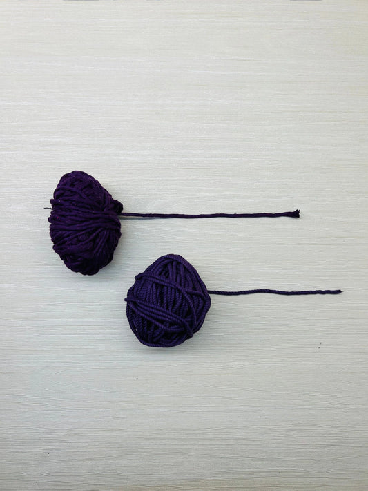 Purple Macramé Cord Thread - Twisted and Single Style, 3mm Thickness, 90-100g Weight