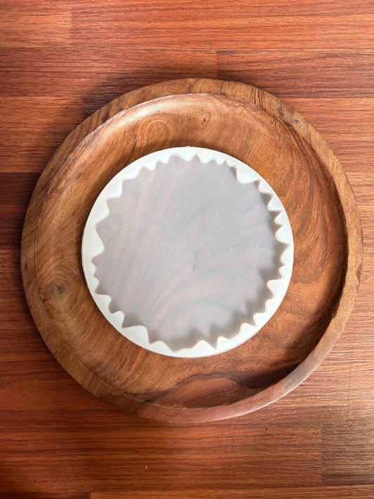 6-Inch Agate Silicone Resin Mould for Coaster Frames