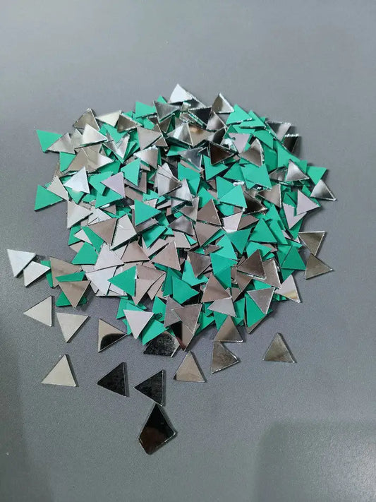 SILVER TRIANGLE SHAPE MIRROR - 16MM