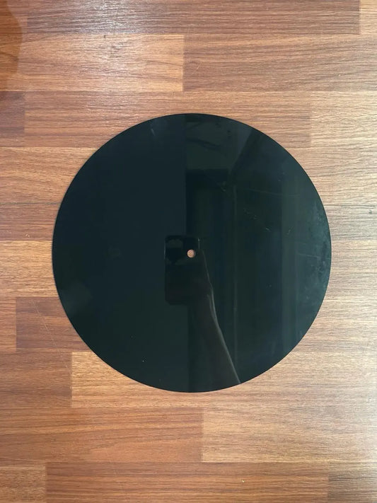 12" Acrylic Clock Base for Resin Art, Alcohol Ink Art, and More - 3mm Thickness, Black & White