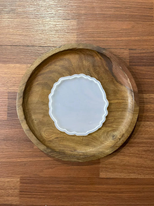 5-Inch Agate Coaster Frame Silicone Mould