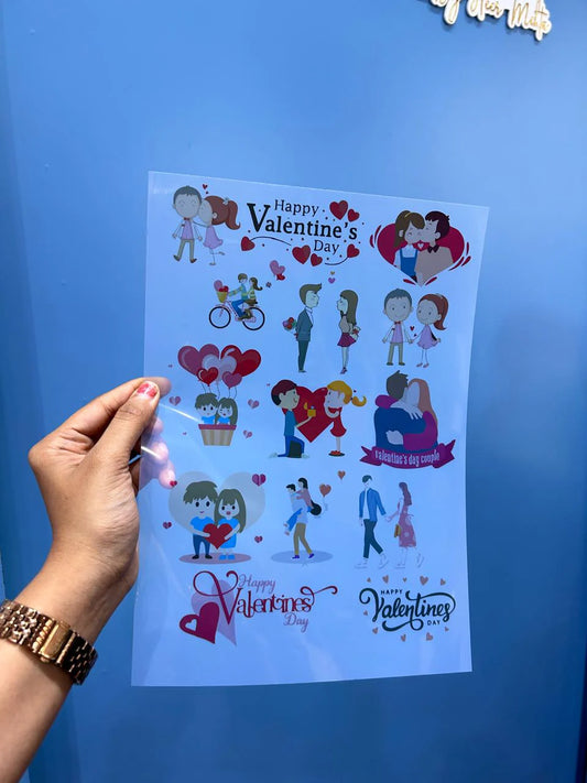 Transparent Valentine Insert Sheets for Resin Art and Crafts - A4, A5 & A6 Sizes