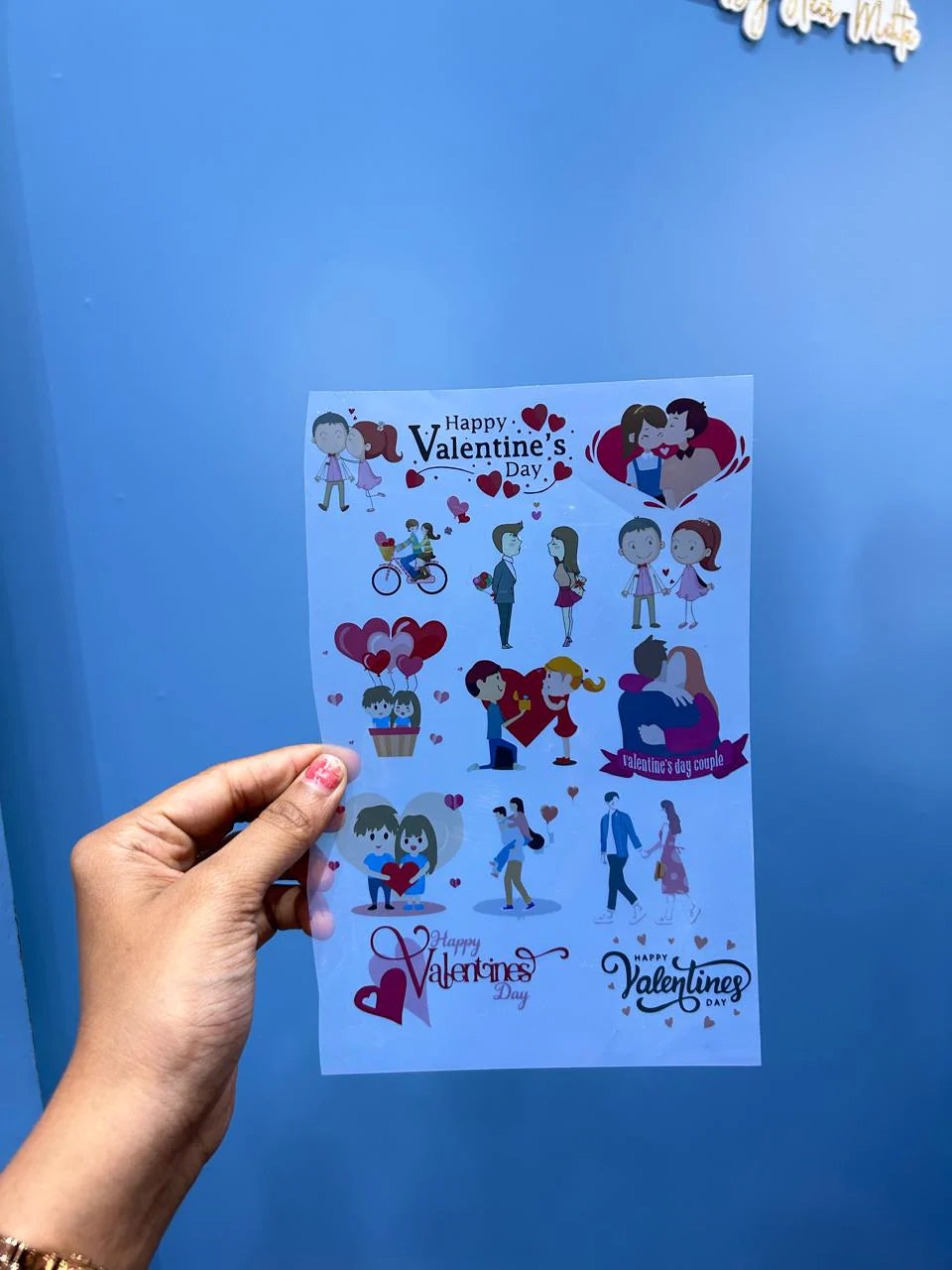 Transparent Valentine Insert Sheets for Resin Art and Crafts - A4, A5 & A6 Sizes