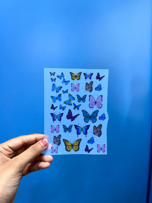 A6 Butterfly Insert Sheet for Resin Art and Crafts