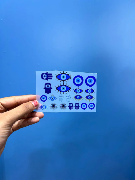 Evil Eye Insert Sheets for Resin Art and Crafts - A7 Size