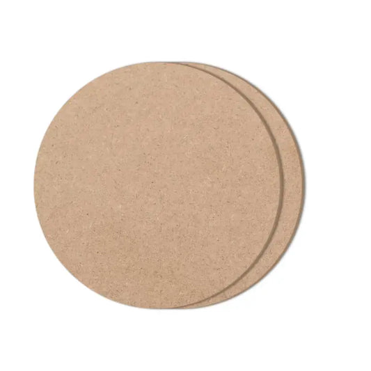 MDF Round Cutouts - Various Sizes and Thickness Options-Pack of 5
