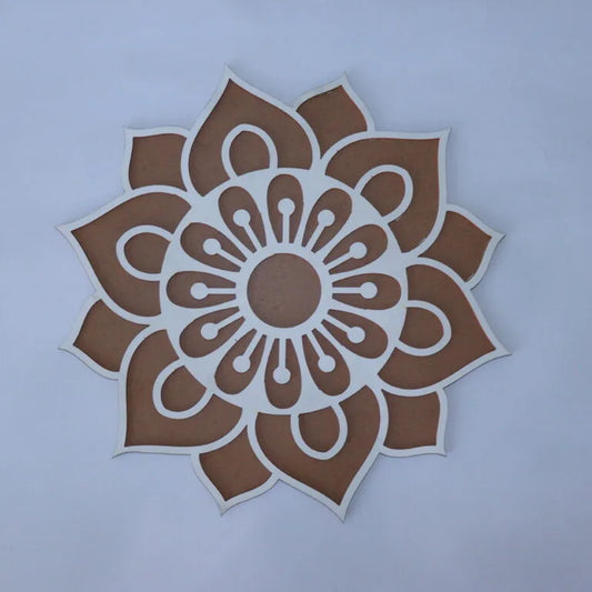 Arabic floral Design MDF Rangoli Cutouts