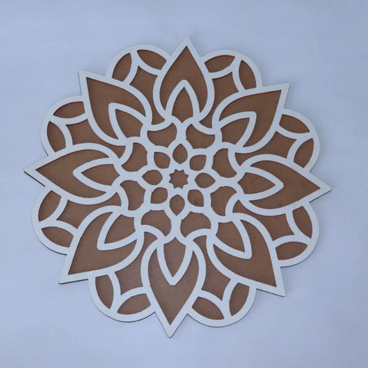 Leaves floral Design MDF Rangoli Cutouts