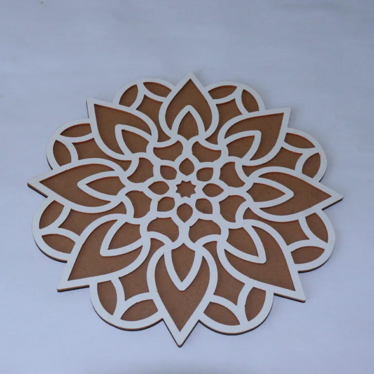 Leaves floral Design MDF Rangoli Cutouts