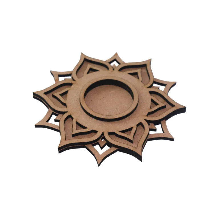 T-Light Holder Five Patel - Handcrafted MDF Candle Holder