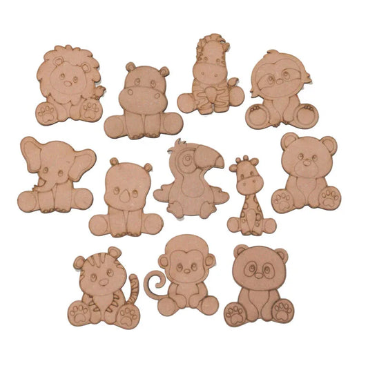 Adorable Animal Fridge Magnets - Pack of 12, 3 Inch