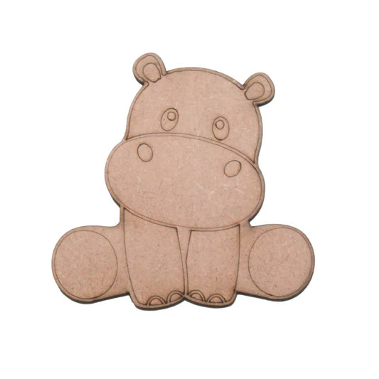 Hippo Design Fridge Magnets - Pack of 12, 3-inch, 4mm Thickness