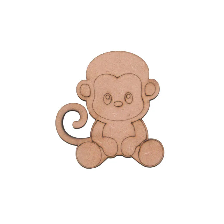 Fridge Magnet - 3-Inch Monkey Design (Pack of 12)