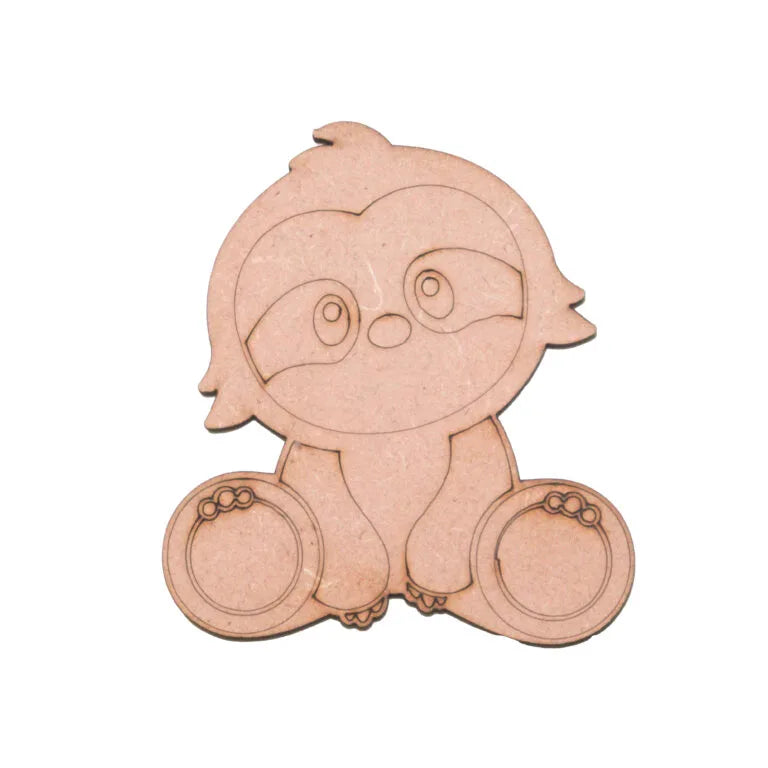 Charming Sloth Design Fridge Magnet - 3 Inch Diameter, Pack of 12