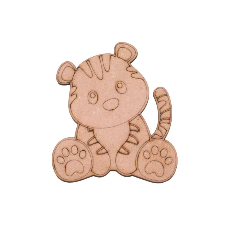 Tiger Design Fridge Magnet - Pack of 12, 3-inch, 4mm Thickness
