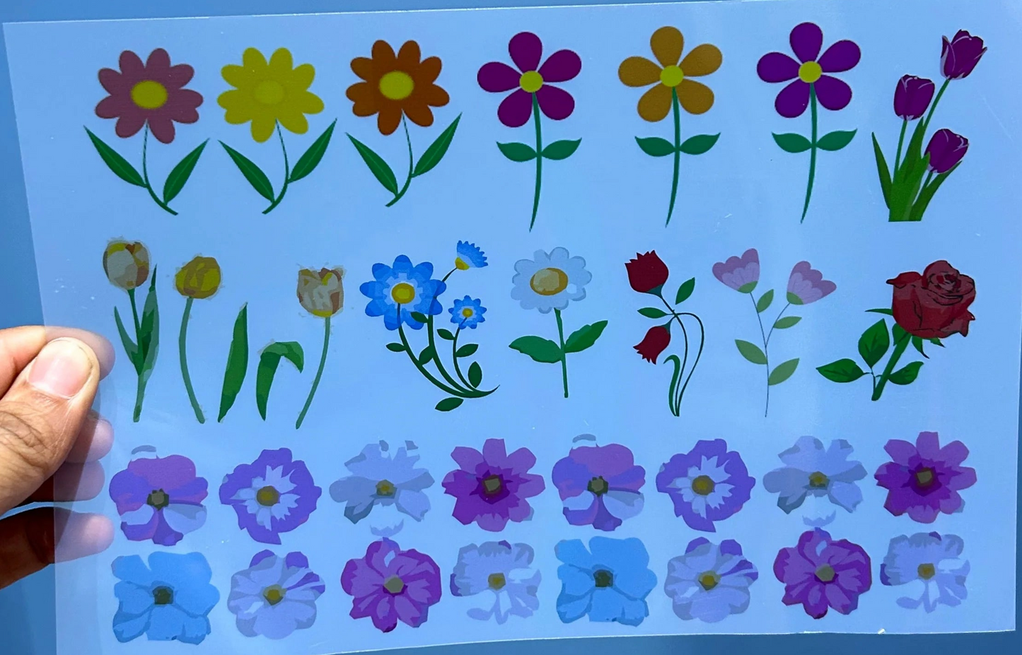 Flower Insert Sheet for Resin Art - Size A5
