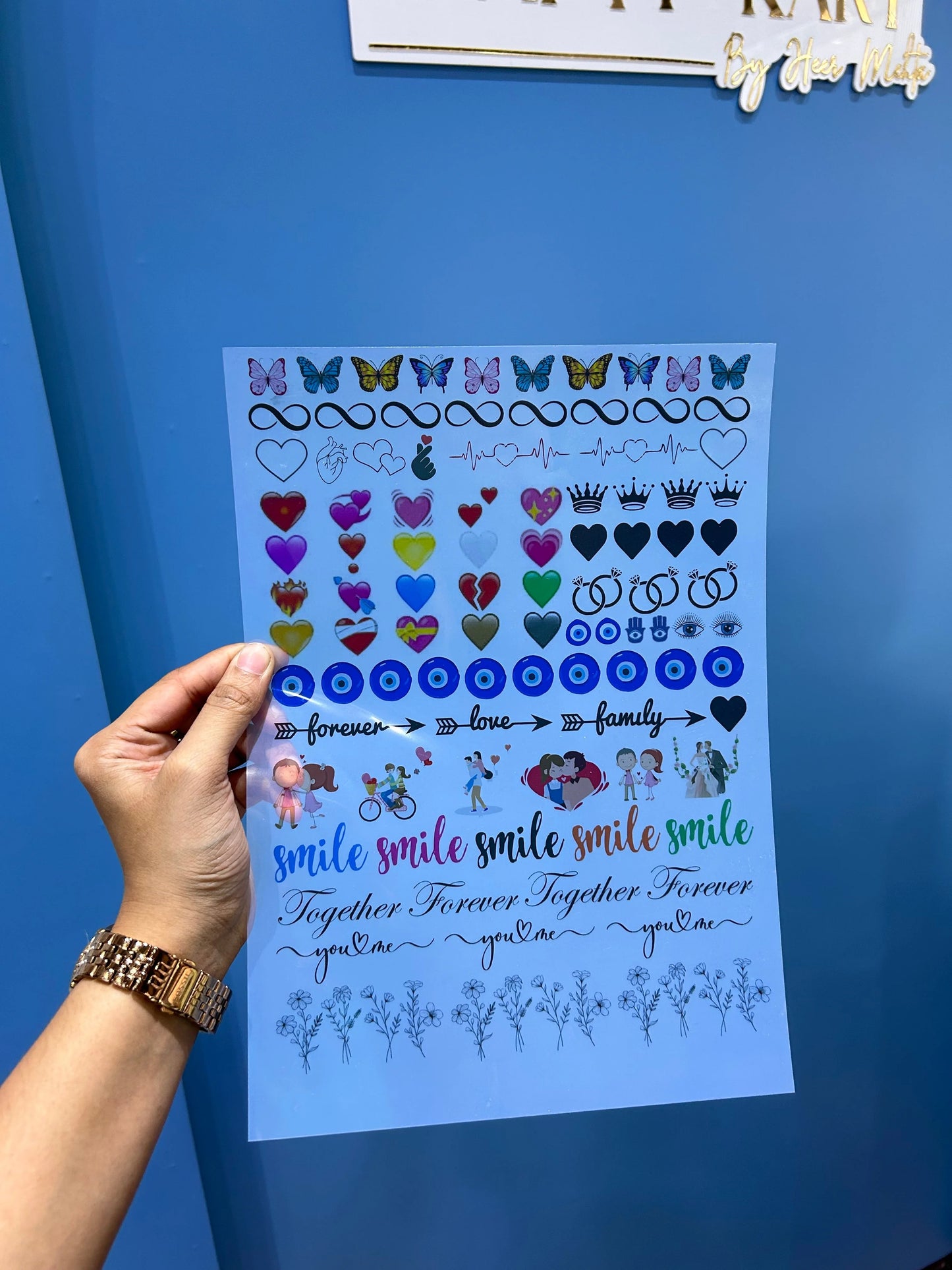 Mix Insert Sheet for Resin Art - Size A4