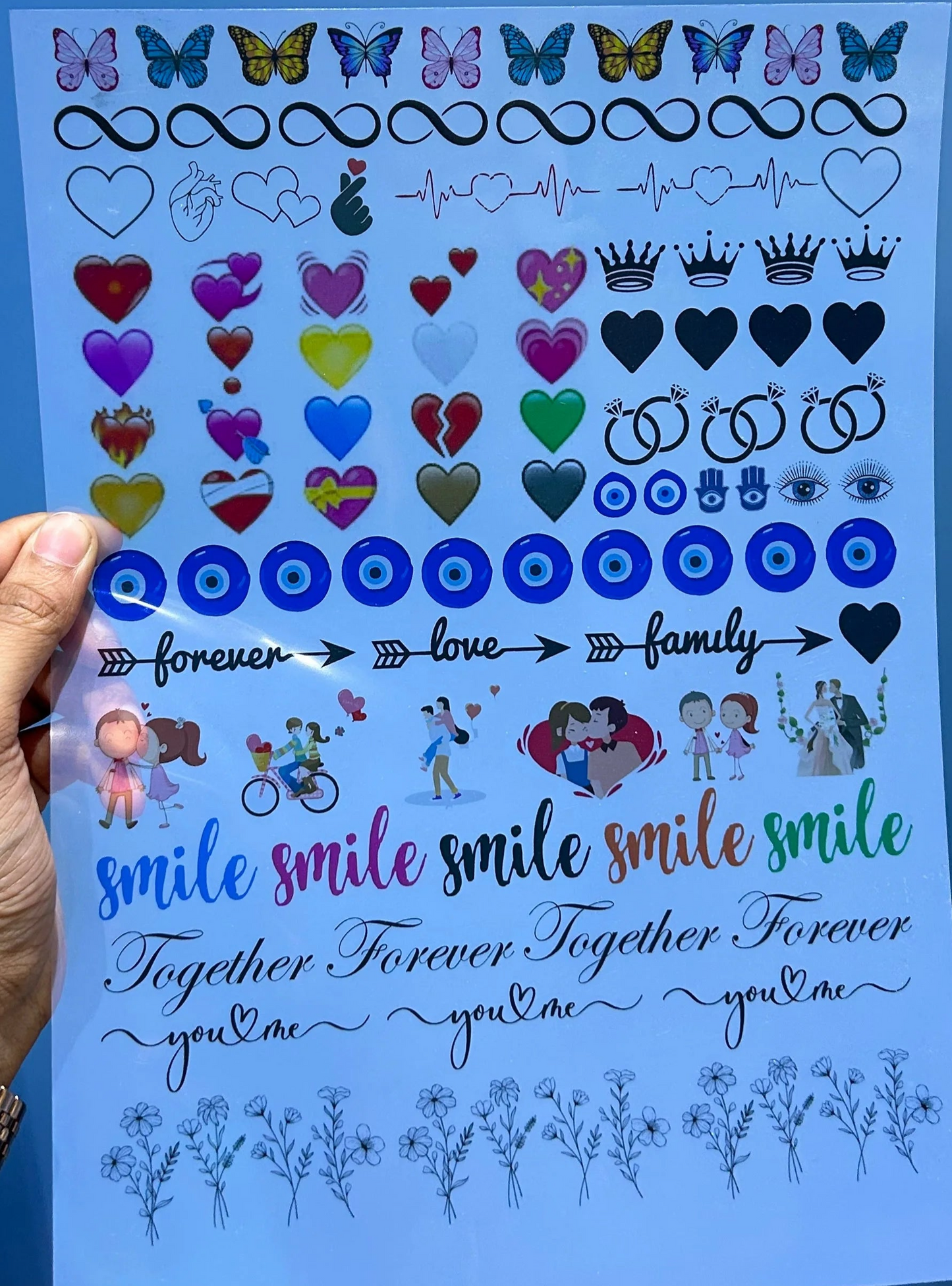 Mix Insert Sheet for Resin Art - Size A4