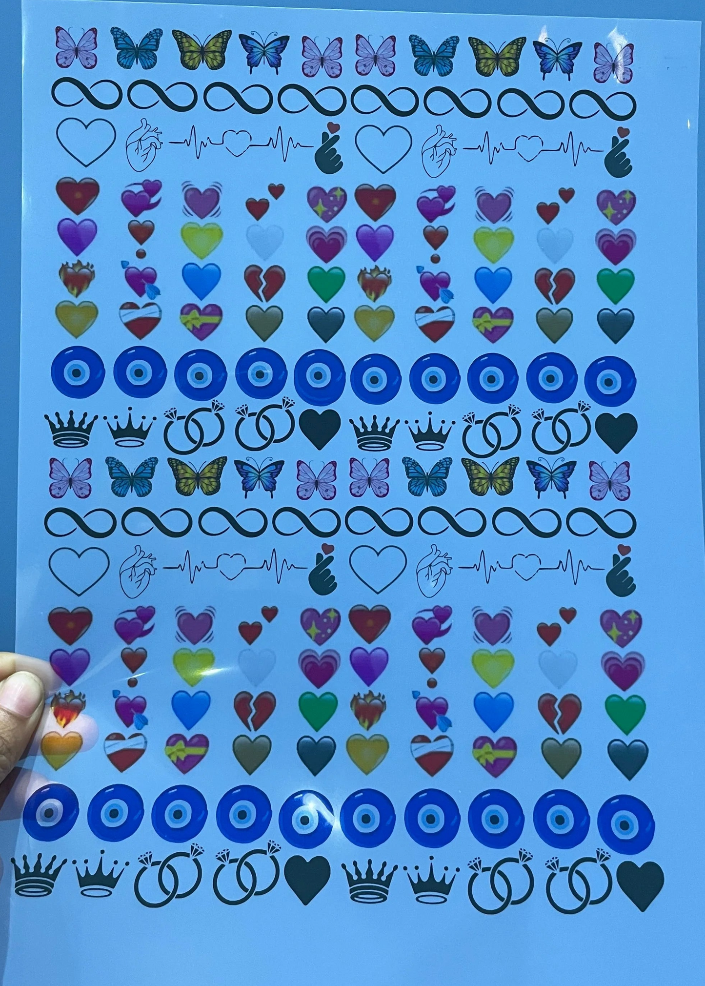 A4 Transparent Insert Sheet for Resin Art - 1 Sheet