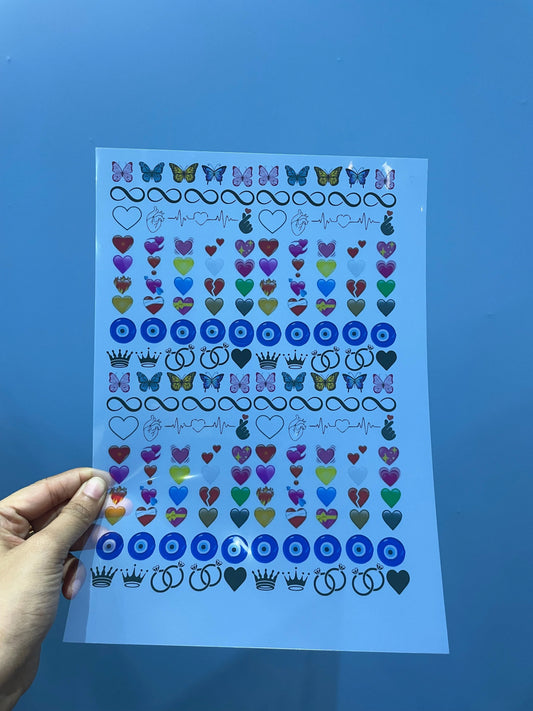 A4 Transparent Insert Sheet for Resin Art - 1 Sheet