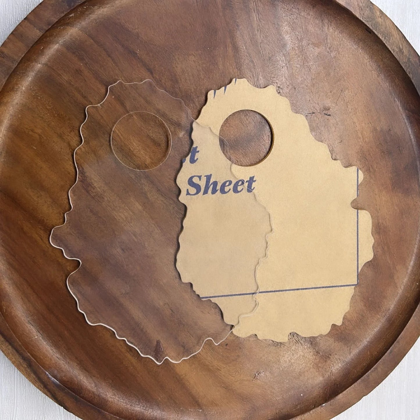 Transparent Acrylic Makeup Palette for Resin Art and Craft - 5 x 6.5 inch