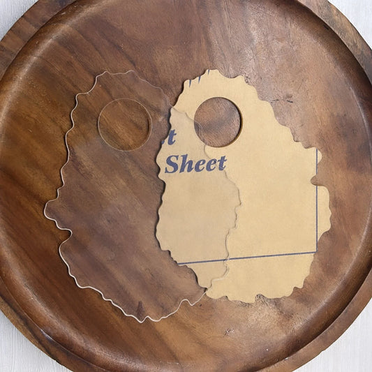 Transparent Acrylic Makeup Palette for Resin Art and Craft - 5 x 6.5 inch